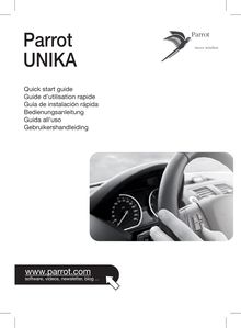Notice kits voiture mains-libres Parrot  UNIKA