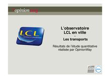 Observatoire LCL en ville 2013 sur les transports