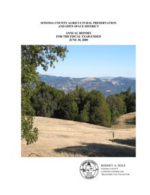 Sonoma County Open Space District Annual Audit Report 2008
