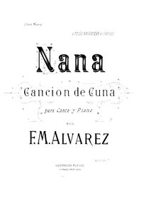 Partition complète (monochrome), Nana, canción de cuna.