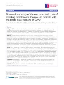 Observational study of the outcomes and costs of initiating maintenance therapies in patients with moderate exacerbations of COPD