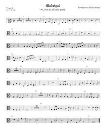 Partition ténor viole de gambe 2, alto clef, Madrigali a 5 voci, Libro 3