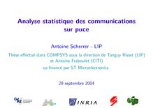 Analyse statistique des communications sur puce
