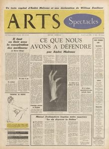 ARTS N° 362 du 05 juin 1952