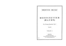 Partition parties complètes, corde quatuors, Op.3, Haydn, Joseph par Joseph Haydn