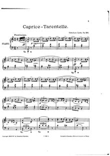 Partition complète, Caprice-Tarentelle, Op.190, Lack, Théodore