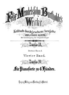 Partition complète (filter), 3 préludes, Op.104a, Mendelssohn, Felix