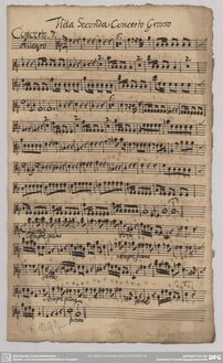 Partition altos II ripieno (Nos.7, 8), 12 concerts grossi à 4 e à 5, Op.1