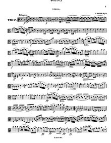 Partition viole de gambe, corde Trio, Hopfe, Heinrich Julius
