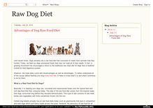Raw Dog Diet: Advantages of Dog Raw Food Diet