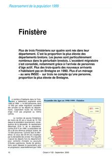 Recensement de la population 1999 - Finistère (Octant n° 83)    
