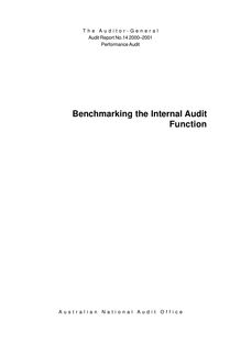 Benchmarking the Internal Audit Function