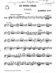 Partition Cahier II Nos.4-6 - partition de violon, 6 Petites Pièces