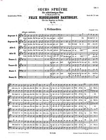 Partition complète, 6 Motets, Op.79, Sechs Sprüche für achtstimmigen Chor, Op.79