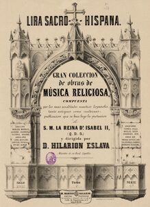 Partition Volume 6, gran colección de obras de música religiosa compuesta por los más acreditados maestros españoles, tanto antiguos como modernos
