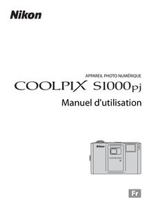 Notice Appareil Photo numériques Nikon  COOLPIX S1000pj