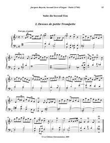 Partition , Dessus de petite Trompette, Oeuvres complètes d orgue