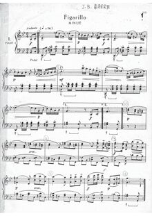 Partition complète, 6 Piano pièces, Alberdi, Juan Bautista