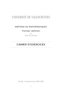 CAHIER D EXERCICES