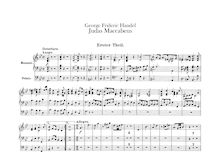 Partition orgue, Judas Maccabaeus, HWV 63, Handel, George Frideric