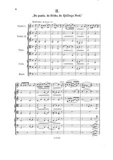 Partition No.2 Du gamla, du friska, du fjellhöge Nord, 2 Swedish Folk-Melodies, Op..27