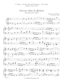 Partition complète, Canzone detta la Spiritata, G minor, Gabrieli, Giovanni