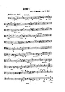 Partition viole de gambe 2 (monochrome), Geistliches Lied, Op.137