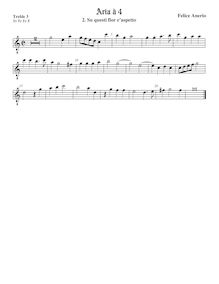 Partition viole de gambe aigue 3, octave aigu clef, madrigaux pour 4 voix