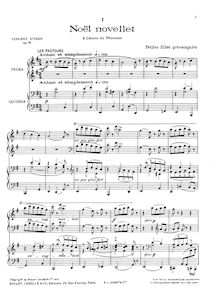 Partition complète, 7 Chants de terroir, Op.73, Indy, Vincent d 