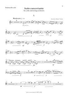 Partition violoncelle solo,  concertante, Beischer-Matyó, Tamás