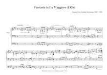 Partition complète (3 staff notation), Fantasie pour Orgel