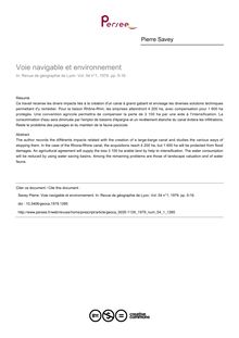 Voie navigable et environnement - article ; n°1 ; vol.54, pg 5-16