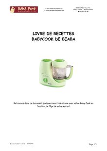 Livre de Recettes BabyCook