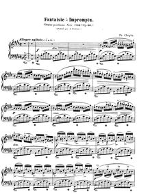 Partition Fantaisie-impromptu - Chopin
