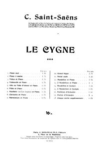 Camille Saint-Saëns - Le cygne