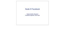 Node @ Facebook