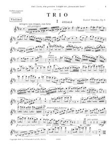 Partition de violon, Piano Trio, Op.6, Trio in D dur für Violine, Violoncell und Klavier, Op. 6