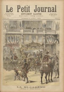 LE PETIT JOURNAL SUPPLEMENT ILLUSTRE  N° 71 du 02 avril 1892