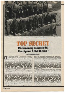 Top Secret: documentos secretos del Pentágono (FM 30-31 B)