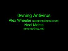 0wning Antivirus