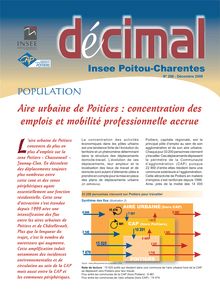 Aire urbaine de Poitiers : concentration des emplois et mobilité professionnelle accrue