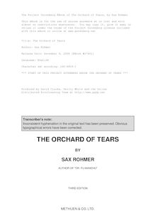 The Orchard of Tears