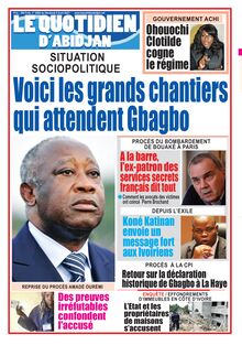 Le Quotidien d’Abidjan n°3068 - du vendredi 09 avril 2021