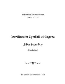 Partition Toccata Prima - Primi Toni, Partitura en Cymbalo et Organo - Liber Secundus