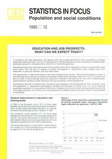 Education and job prospects