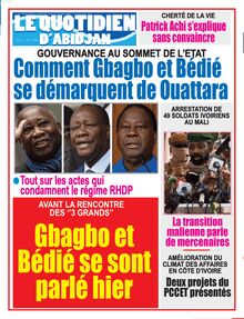 Le Quotidien d’Abidjan n°4159 - du mercredi 13 juillet 2022
