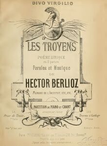 Partition Prélude, Marche troyenne, Acts III, IV et V, Les Troyens par Hector Berlioz