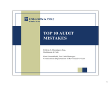 CBIA Top 10 Audit Mistakes 5 09 (3).PPT