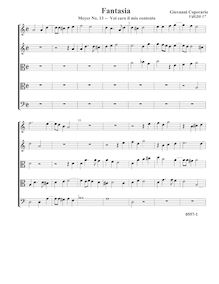 Partition complète (Tr Tr A T B), Fantasia pour 5 violes de gambe, RC 40