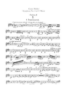 Partition violons II, Symphony No.5, Mahler, Gustav